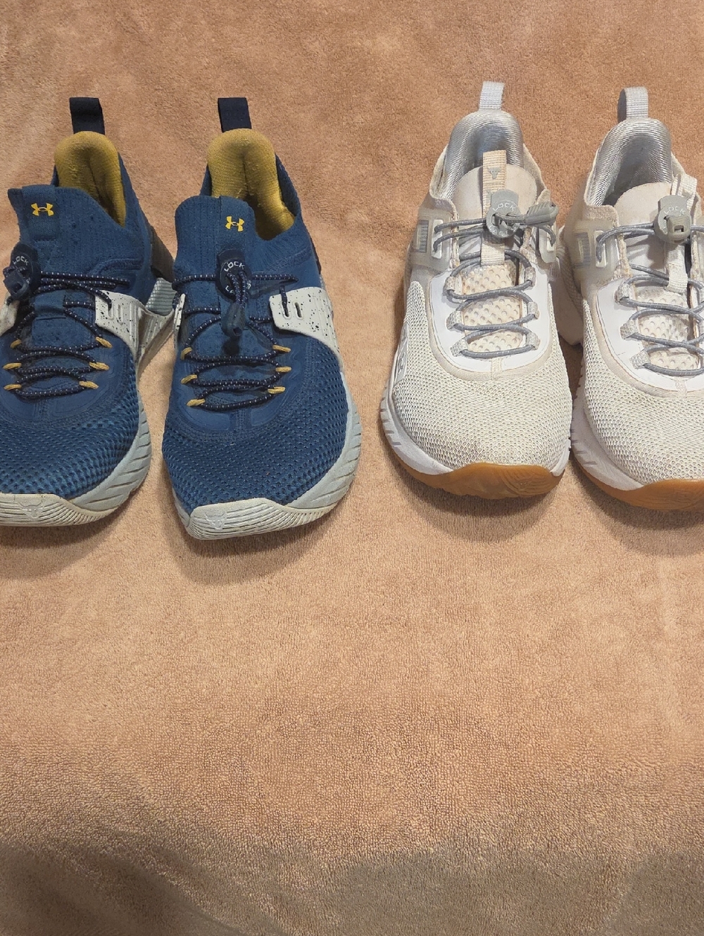 Two Pair UNDER ARMOUR Project Rock 5 HOVR Men's 10.5